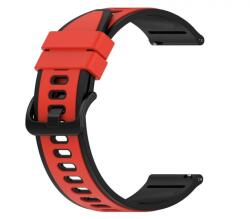  Curea silicon QR doua culori roșie cu negru 20mm- 440620