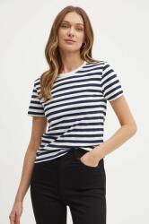 BOSS Orange pamut póló - sötétkék XS