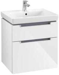 Villeroy & Boch Set mobilier suspendat 2 sertare Villeroy & Boch Subway 2.0 65cm alb lucios (SET MOB 65-2 SUBWAY)