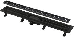 Alcadrain Set rigola dus cu gratar Alcadrain Simple APZ10 65cm negru mat (APZ10BLACK-65)