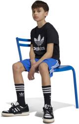 Adidas gyerek póló TREFOIL TEE fekete, nyomott mintás, IY7421 - fekete 170