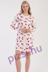 Vienetta Hosszú ujjú szívecskés női hálóing (NHI5304 2XL)