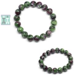  Bratara Rubin in Zoisit Diametru 54 mm - Margele Rotunde - 10-10, 9 mm
