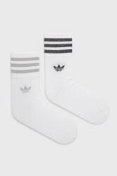 adidas Originals zokni (2 pár) HC9561 fehér, női, HC9561 - fehér 37/39