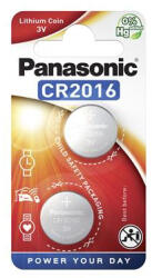 Panasonic Gombelem, CR2016, 2 db, PANASONIC (PECR2016) - onlinepapirbolt