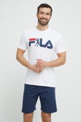 Fila pamut pizsama sötétkék, nyomott mintás - sötétkék S - answear - 12 990 Ft