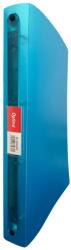 Optima Caiet mecanic 4 inele - D16mm, coperti flexibile PP, Optima Flex - albastru transparent (OP-516501622) - birotica-asp