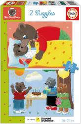Educa - Puzzle 2x20 Petit Ours Brun - 40 - 99 piese Puzzle