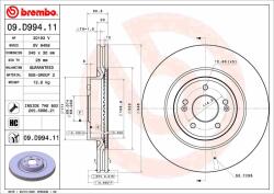 BREMBO Disc frana BREMBO 09. D994.11 - piesa-auto
