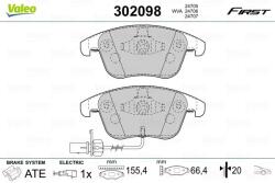 VALEO set placute frana, frana disc VALEO 302098 - piesa-auto