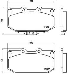 BREMBO set placute frana, frana disc BREMBO P 56 025 - piesa-auto