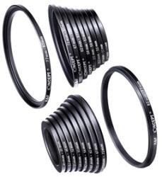 K and F Concept K&F Concept 18 db-os menetátalakító gyűrű szett (Step-Up és Down) 37-82mm (KF-0629)