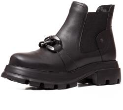 Leofex Botine dama piele, 028, negru