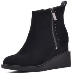 Epica Botine cu platforma, piele naturala de antilopa, JIJI50031B 01-I