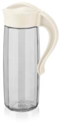 LUXPLASTIC IRIS C-00317 Domi Polygon üvegkancsó 1.600ml, fekete vagy elfántcsont színű (C-00317) - bestbyte