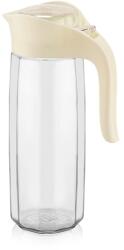 LUXPLASTIC IRIS C-00236 Amfora Polygon üvegkancsó 1.600ml, fekete vagy elfántcsont színű (C-00236) - bestbyte