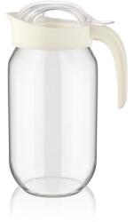 LUXPLASTIC IRIS C-00124 Fiore üvegkancsó 1.000ml, fekete vagy elfántcsont színű (C-00124) - bestbyte