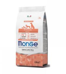 Monge Monge Dog Adult All Breeds cu Somon si Orez, 2.5 kg