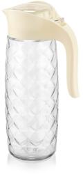 LUXPLASTIC IRIS C-00235 Amfora Crystal üvegkancsó 1.600ml, fekete vagy elfántcsont színű (C-00235) - bestbyte