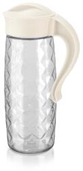 LUXPLASTIC IRIS C-00315 Domi Crystal üvegkancsó 1.600ml, fekete vagy elfántcsont színű (C-00315) - bestbyte