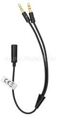 SBOX Kábel 35F-2X35M, ADAPTER 3.5 mm Female 4-Pin - 2 X 3.5 mm Male 3-Pin (SBOX_35F-2X35M/R) (SBOX_35F-2X35M/R)