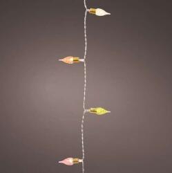 Lumineo LED fényfüzér elemes vintage, színes 4, 9m 50 LED (40101610)