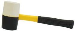 TopTrade gumikalapács, fekete-fehér, üvegszálas nyéllel, O 70 mm / 900 g, profi