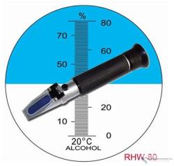  Alkoholfokoló refraktométer RHW-80 - Gyors, pontos mérés pálinkában és fertőtlenítőszerekben