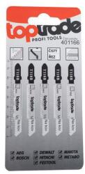 TopTrade fűrészlap dekopírfűrészhez, T118B, 76 mm, fém, 5 db-os kiszerelés