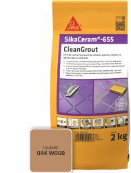 Sika Fugagitt SikaCeram-655 CleanGrout tölgyfa, zsák 2 kg, 1-8 mm széles hézagokhoz, kül- és beltéren használható, tölgy (701025)