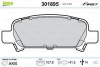 VALEO set placute frana, frana disc VALEO 301895 (301895)