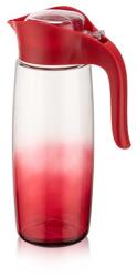 LUXPLASTIC IRIS C-00400 Rainbow piros ovális üvegkancsó 1.600ml (C-00400) - officedepot
