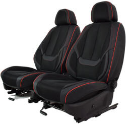 Suzuki Splash Méretezett Üléshuzat -Victoria Bőr/Szövet -Piros/Fekete- 2 Első Ülésre (CK14-VIC--2-S-SPLASH)