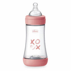 Chicco Perfect5 szilikon cumisüveg 240ml lány