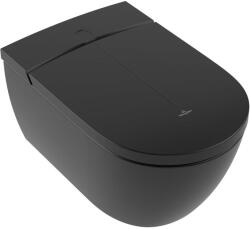 Villeroy and Boch Villeroy & Boch ViClean-I 200 bidéfunkciós WC ülőke, perem nélküli WC csészével Pure Black CeramicPlus felülettel V0E200R7 (V0E200R7)