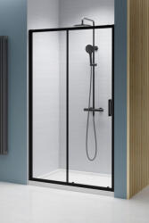 Radaway Premium Pro Black DWJ zuhanyajtó 120x200 átlátszó üveggel, balos / fekete profilszín 1014120-54-01L (1014120-54-01L)