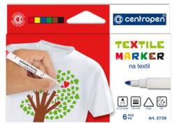 Centropen Marker CENTROPEN 2739 Textil - 6 db-os készlet