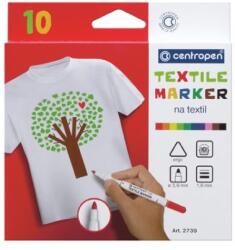 Centropen Marker CENTROPEN 2739 Textil - 10 db-os készlet