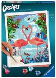 Ravensburger Set de pictură Ravensburger CreArt - Flamingo (28991)