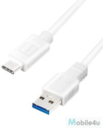 LogiLink USB 3.2 Gen1 Type-C kábel, C/M-USB-A/M, fehér, 0, 5 m (CU0173)