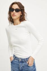 Tommy Hilfiger hosszú ujjú női, fehér, DW0DW17387 - fehér XXS