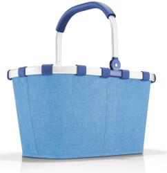 Reisenthel CARRYBAG azúrkék színű, cirmos mintás bevásárlókosár BK4098