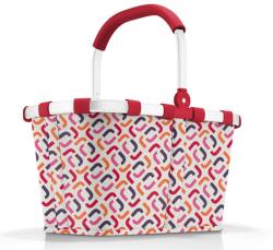 Reisenthel CARRYBAG , piros, tarka pipa mintás bevásárlókosár BK3079
