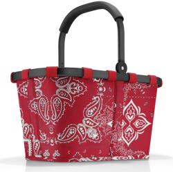 Reisenthel CARRYBAG piros kendő mintás bevásárlókosár BK3086