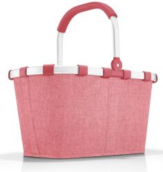 Reisenthel CARRYBAG eper színű, cirmos mintás bevásárlókosár BK3085 - borond-aruhaz