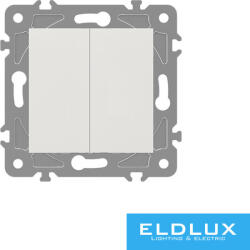 ELDLUX ELDGROUND kettős váltókapcsoló (106+6) fehér (ELD301202)