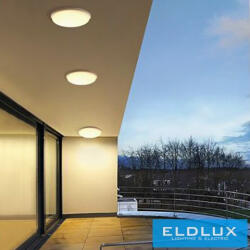 ELDLUX Kültéri Mennyezeti lámpa 24W 3000k 2700lm IP65 fehér ∅288x90mm (ES52-C)