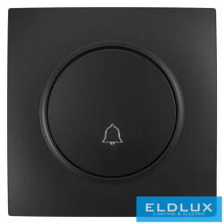 ELDLUX ELDELIN nyomókapcsoló csengőjellel fekete (ELD402105)