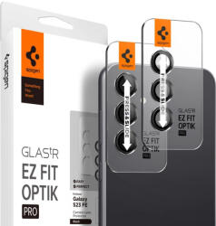Spigen Optik TR EZ FIT Samsung Galaxy S23 FE 2db lencsevédő üvegfólia, fekete