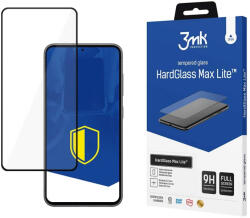 3mk Protection HardGlass Max Lite Samsung Galaxy S23 5G, teljes képernyős edzett üvegfólia, fekete